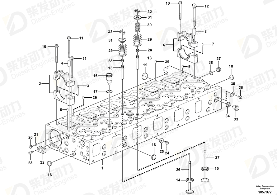 VOLVO Valve stem seal 21990221 Drawing