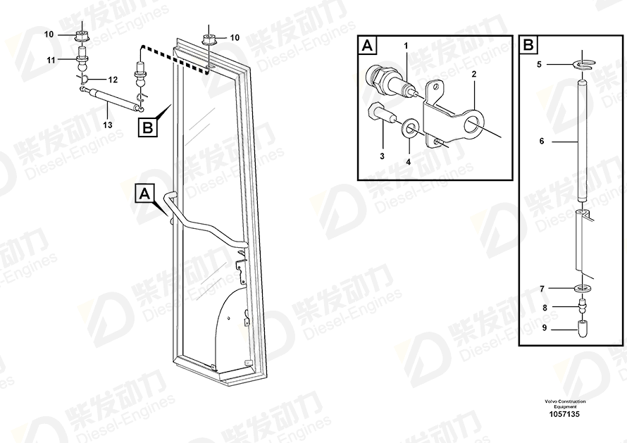 VOLVO Bracket 15108101 Drawing