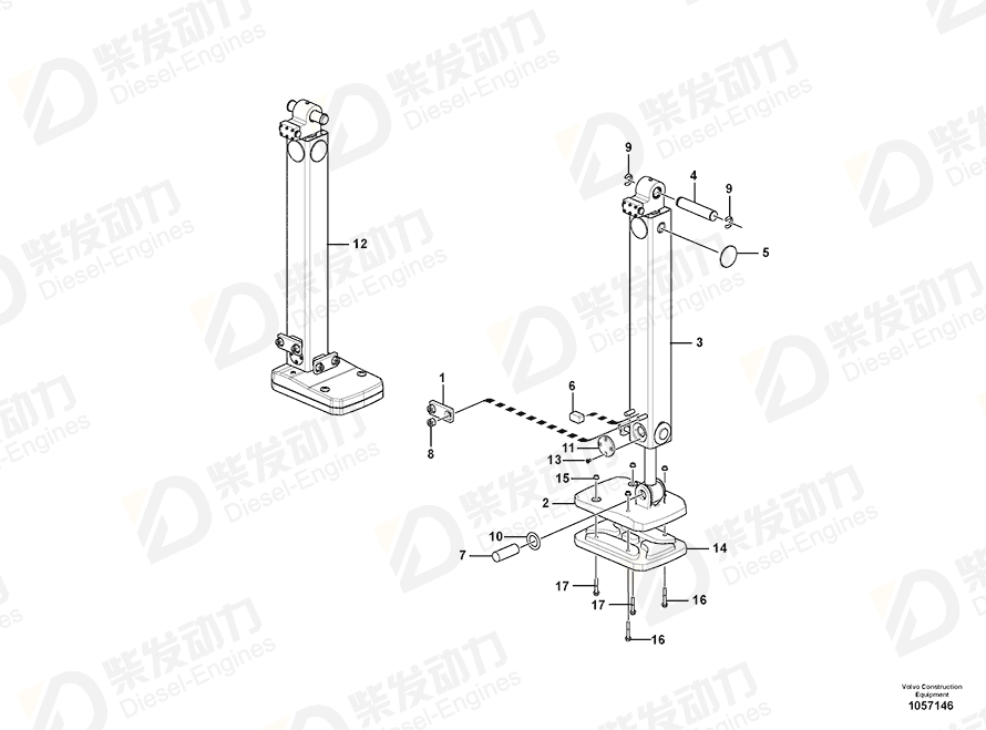 VOLVO Flange screw 965196 Drawing