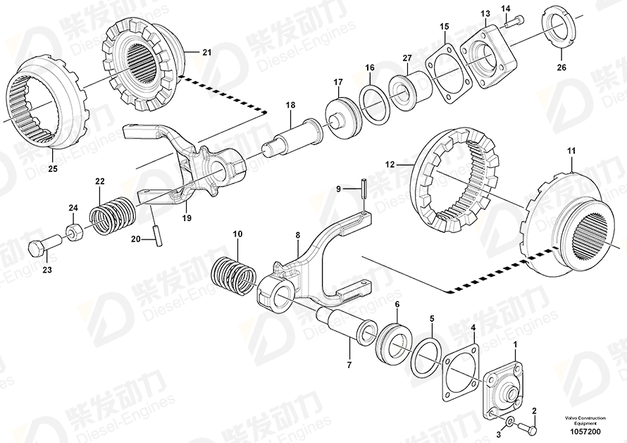 VOLVO Differential carrier 15198193 Drawing VOLVO Differential carrier 15198193 Drawing