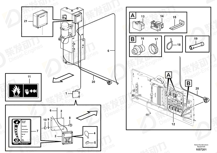 VOLVO Housing 3944972 Drawing