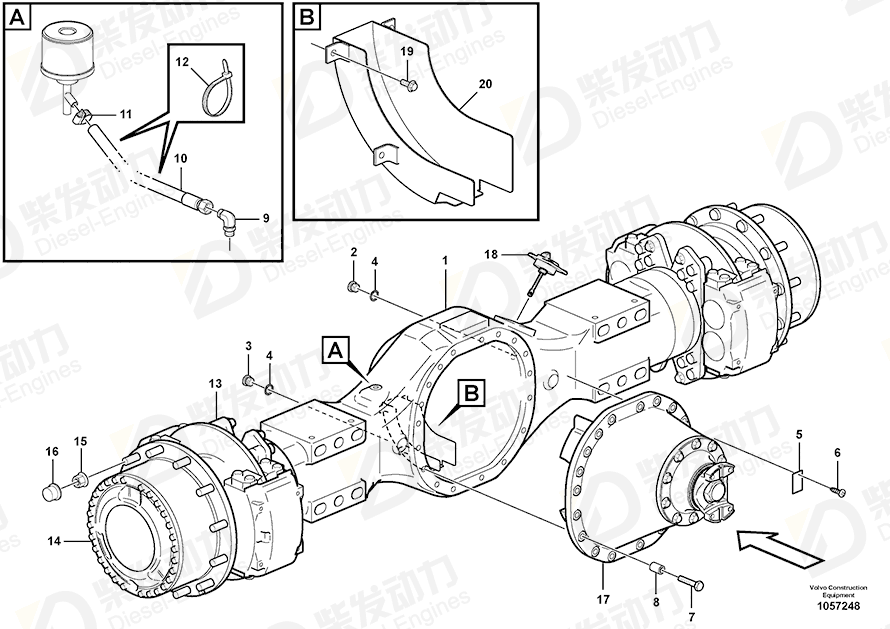 VOLVO Axle 56040 Drawing