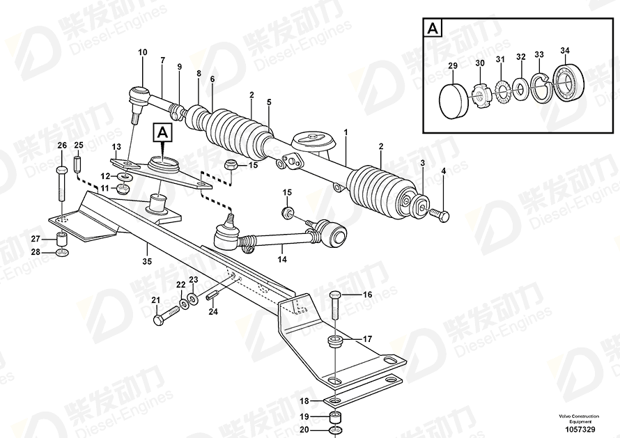 VOLVO Ball joint 17230828 Drawing