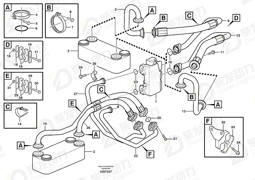 VOLVO Bracket 11192307 Drawing