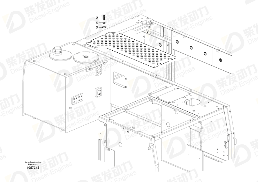 VOLVO Cover 14602816 Drawing