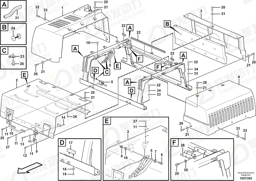 VOLVO Cover 14603811 Drawing