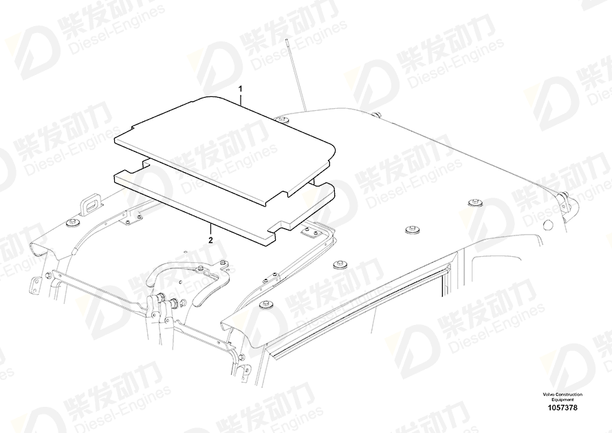 VOLVO Spacer 14616175 Drawing