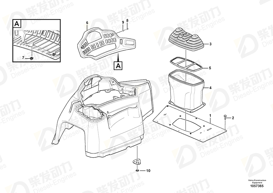 VOLVO Six point socket screw 969147 Drawing