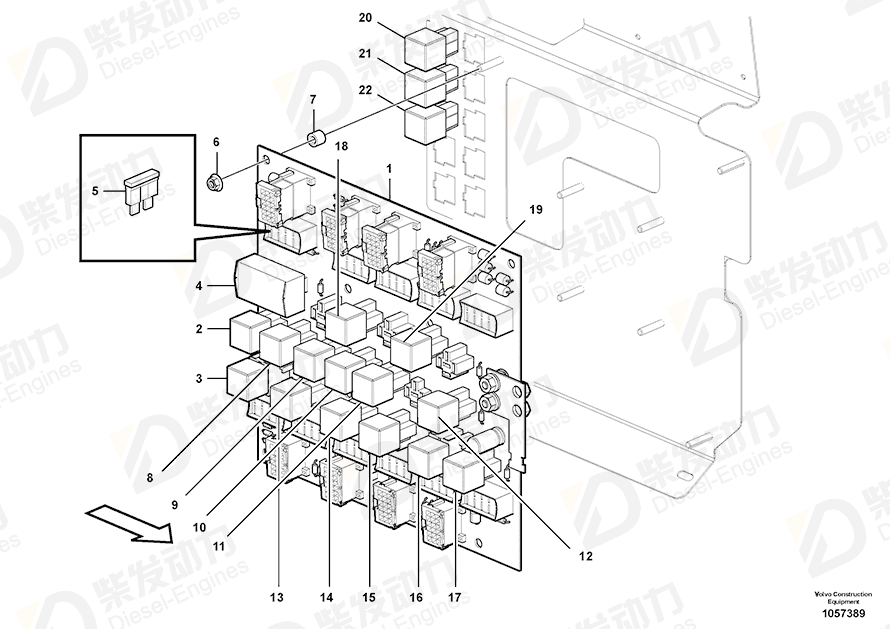 VOLVO Spacer tube 4820597 Drawing
