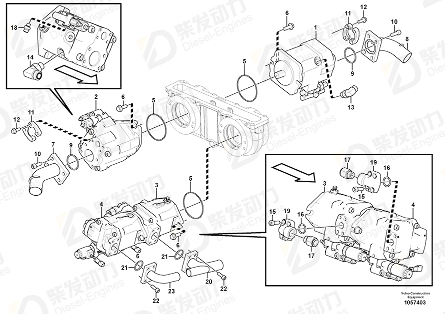 VOLVO Flange connection 15111434 Drawing VOLVO Flange connection 15111434 Drawing