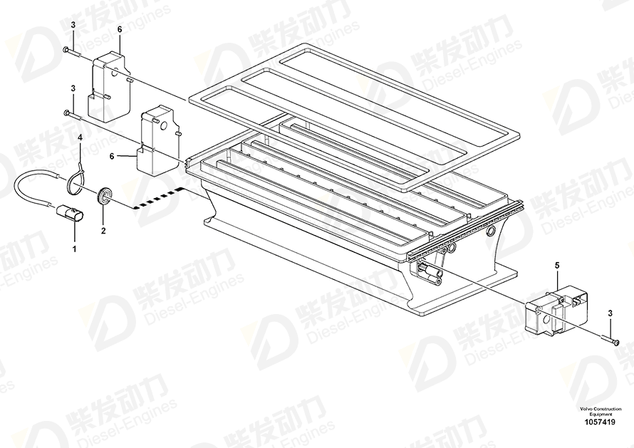 VOLVO Actuator 15147182 Drawing