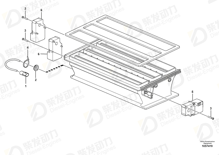 VOLVO Actuator 15147177 Drawing