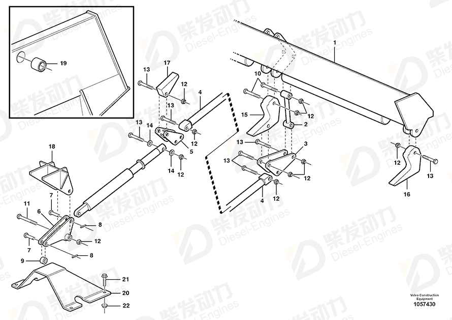 VOLVO Tailboard 11120420 Drawing
