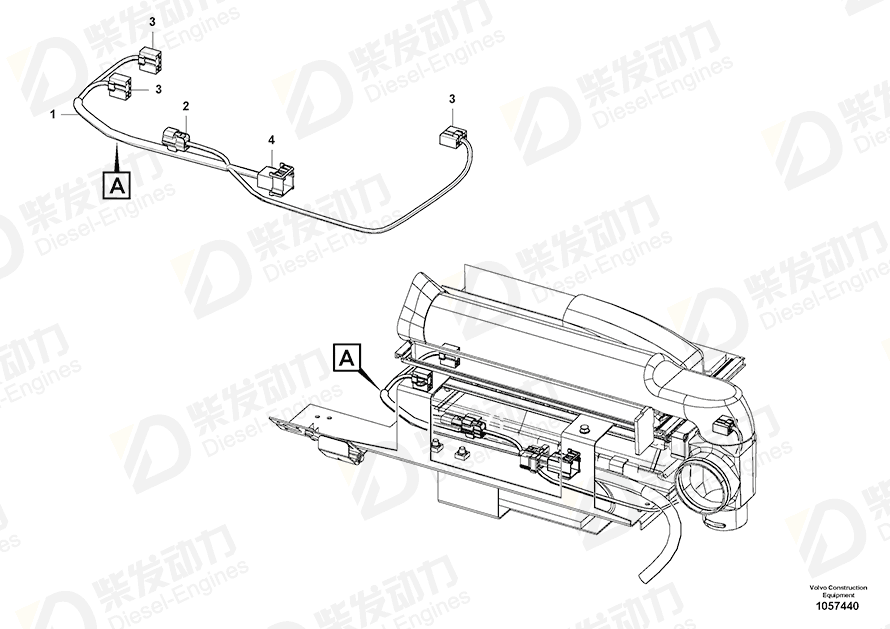 VOLVO Housing 11170246 Drawing