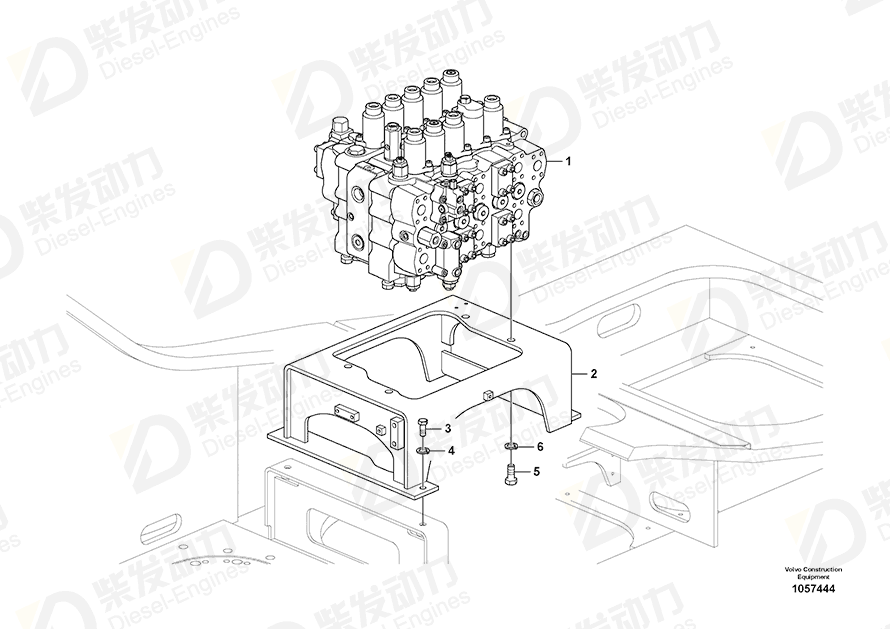 VOLVO Control valve 14602250 Drawing VOLVO Control valve 14602250 Drawing