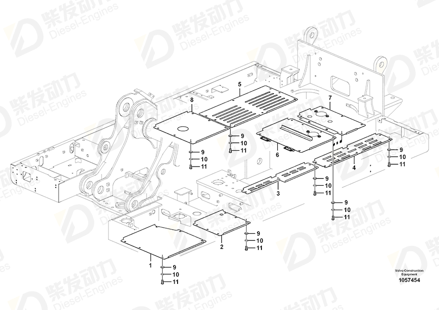 VOLVO Cover 14558538 Drawing