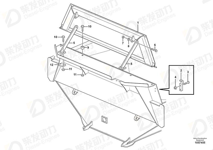 VOLVO Bracket 11117736 Drawing