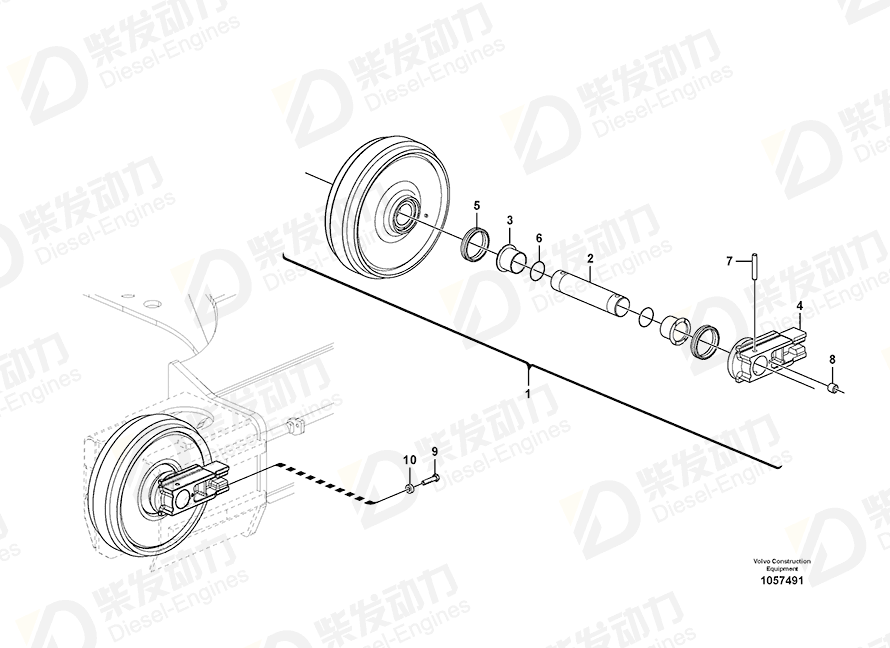 VOLVO Support 14620838 Drawing