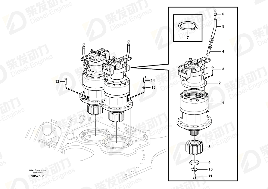 VOLVO Washer 14531009 Drawing