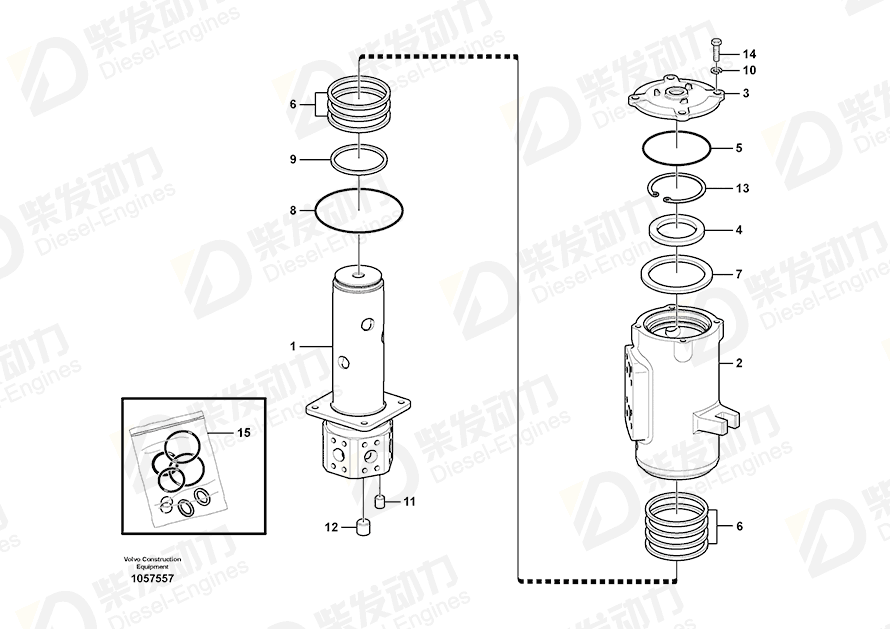 VOLVO Shaft 14570529 Drawing