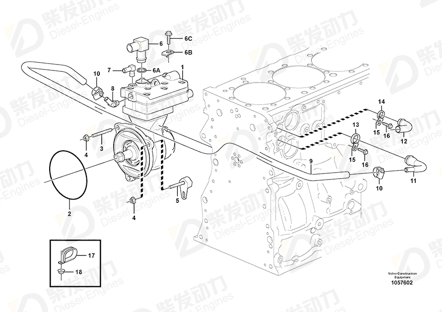 VOLVO Pipe 11195099 Drawing