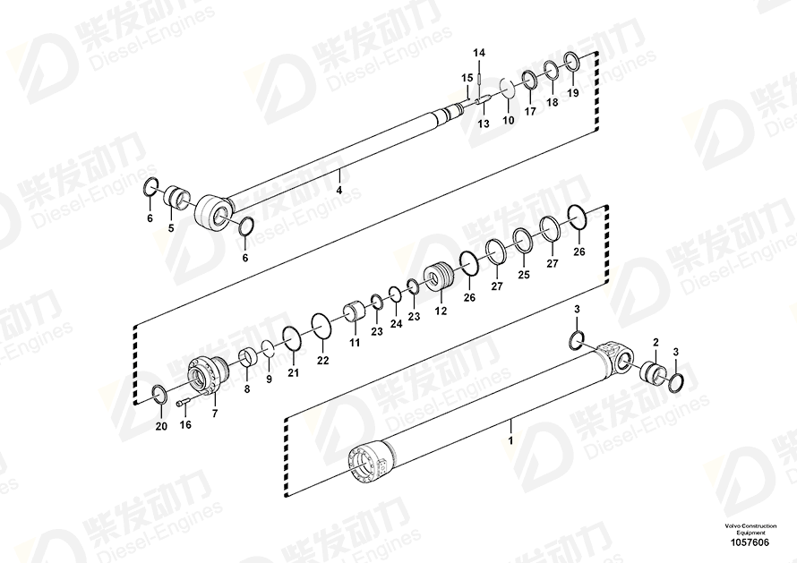 VOLVO Piston 14606250 Drawing