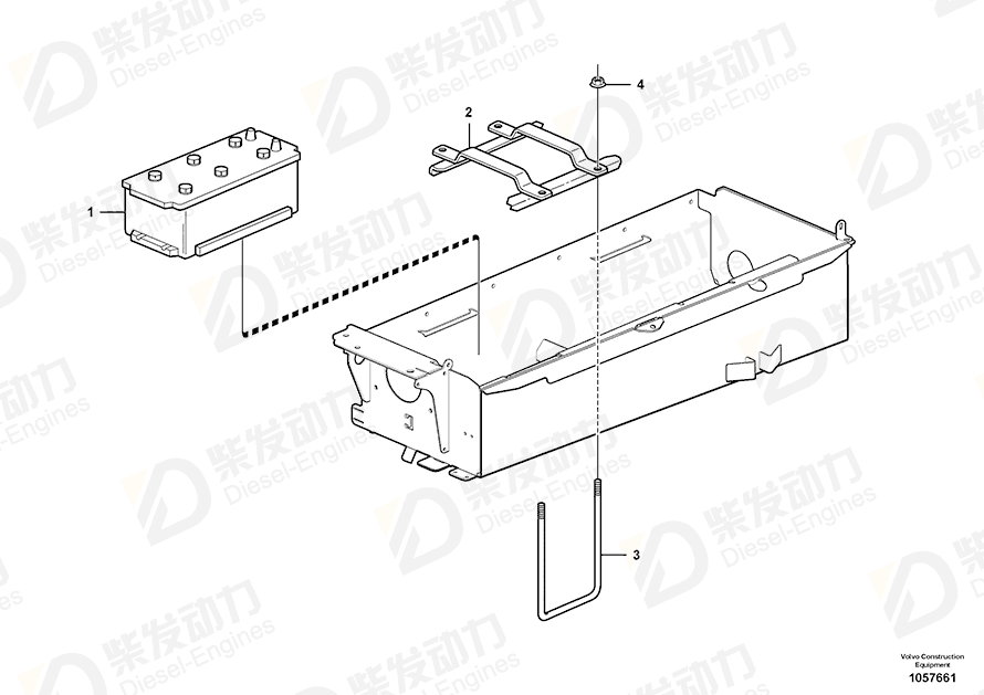 VOLVO Battery 11170382 Drawing