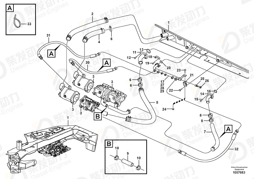 VOLVO Nipple 11194085 Drawing