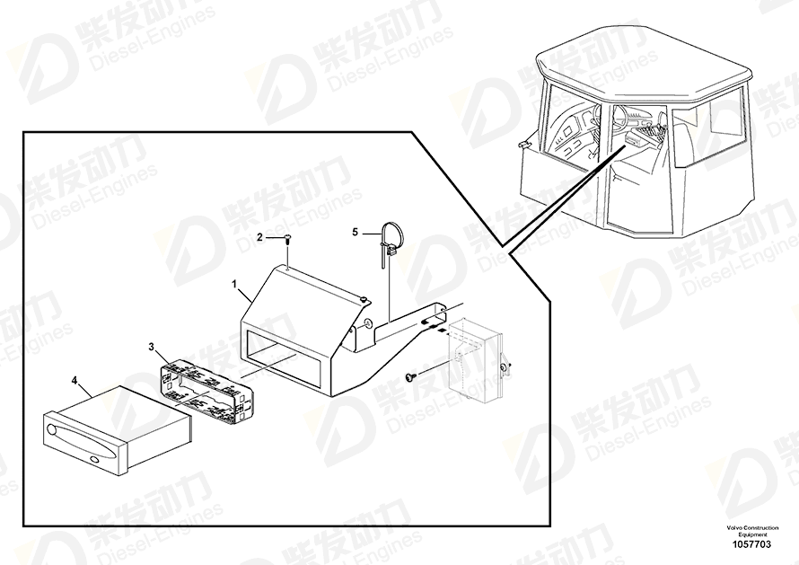 VOLVO Anchor plate 15155984 Drawing VOLVO Anchor plate 15155984 Drawing