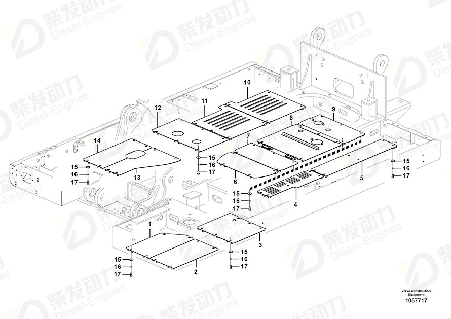 VOLVO Cover 14547556 Drawing