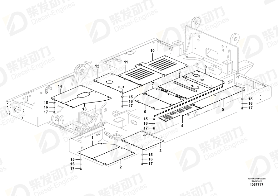 VOLVO Cover 14608912 Drawing