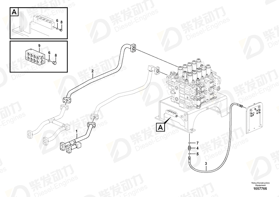 VOLVO Pipe 14677573 Drawing
