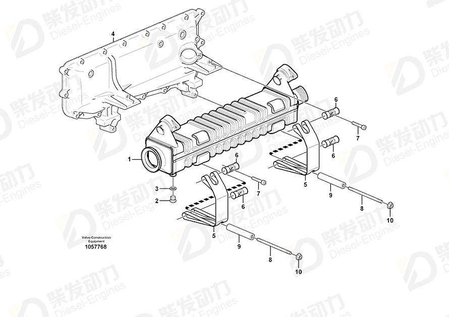 VOLVO Spacer sleeve 20847412 Drawing