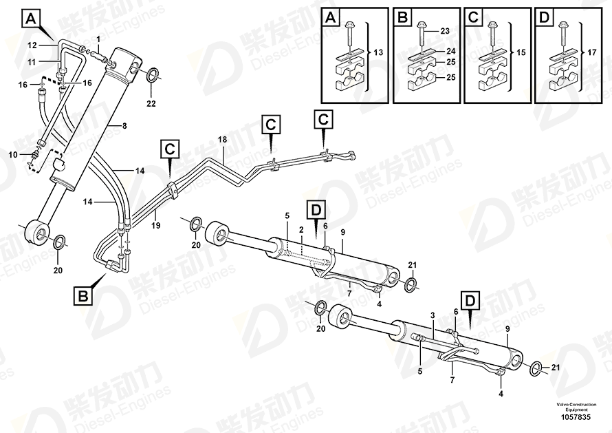 VOLVO Screw 13965216 Drawing