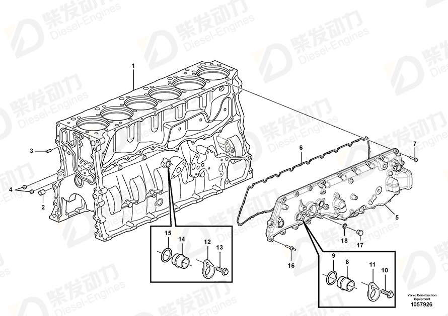 VOLVO Flange screw 21449246 Drawing