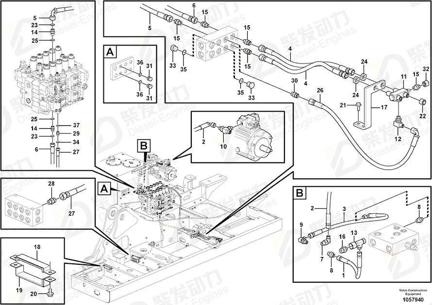 VOLVO Valve 14534520 Drawing