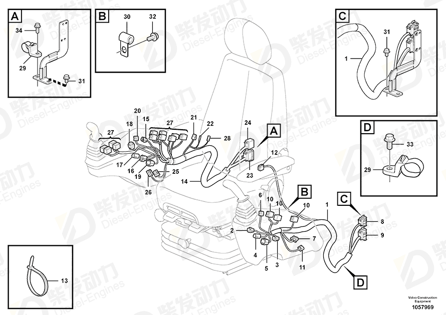 VOLVO Housing 3944416 Drawing