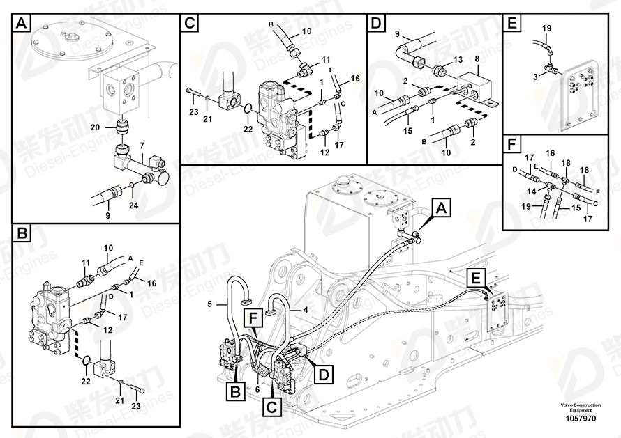 VOLVO Block 14607997 Drawing