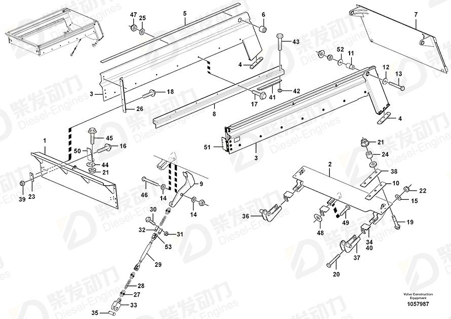 VOLVO Bracket 15003815 Drawing