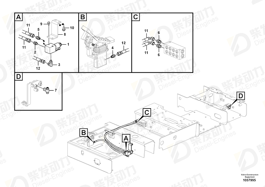 VOLVO Bracket 14587471 Drawing