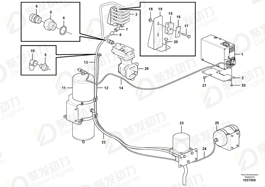 VOLVO Tube 14607823 Drawing