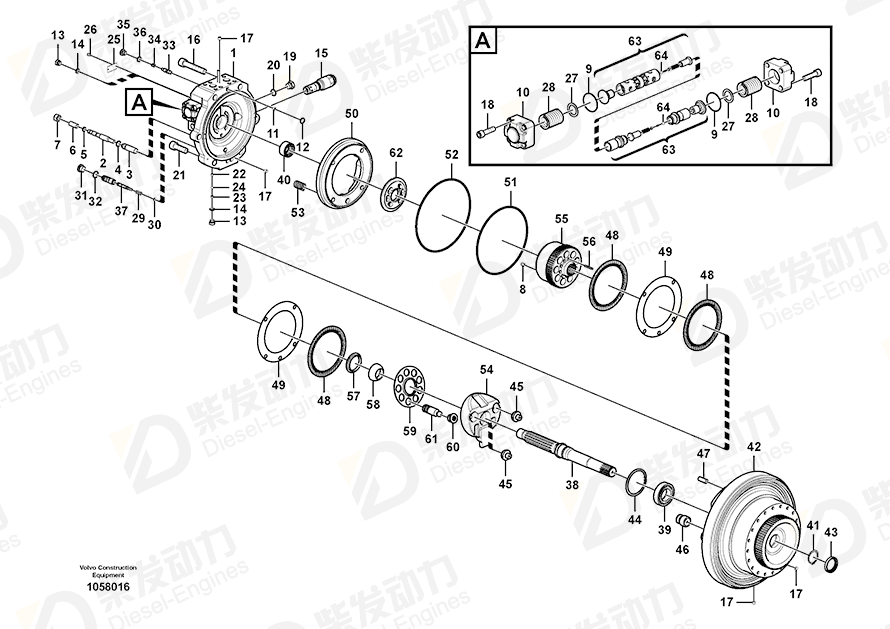 VOLVO Control plunger 14579610 Drawing