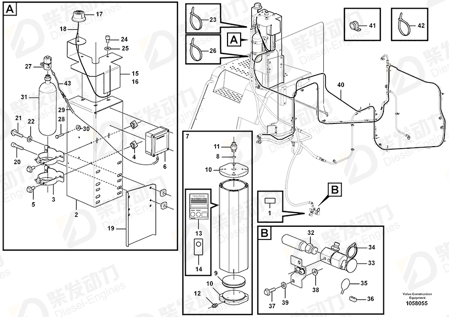 VOLVO Sealing disc 15160124 Drawing