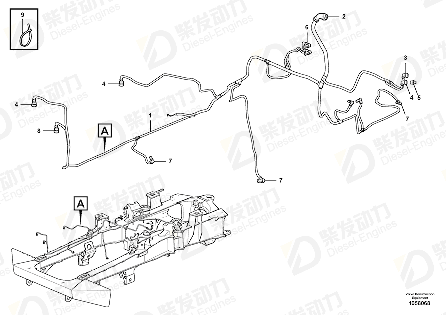 VOLVO Cable harness 15192883 Drawing