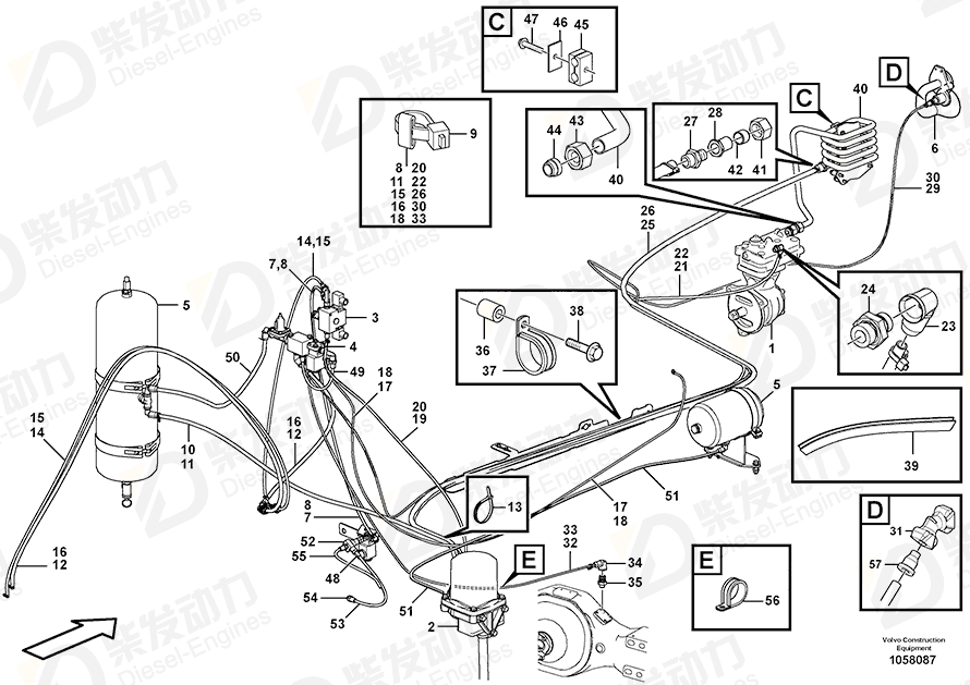 VOLVO Marking sleeve 11120707 Drawing