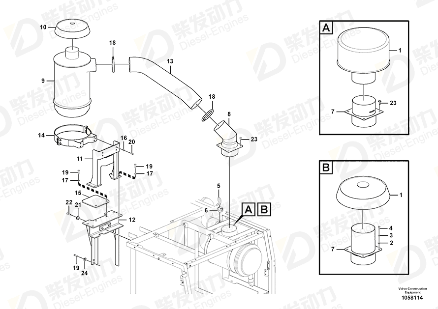 VOLVO Bracket 14622035 Drawing