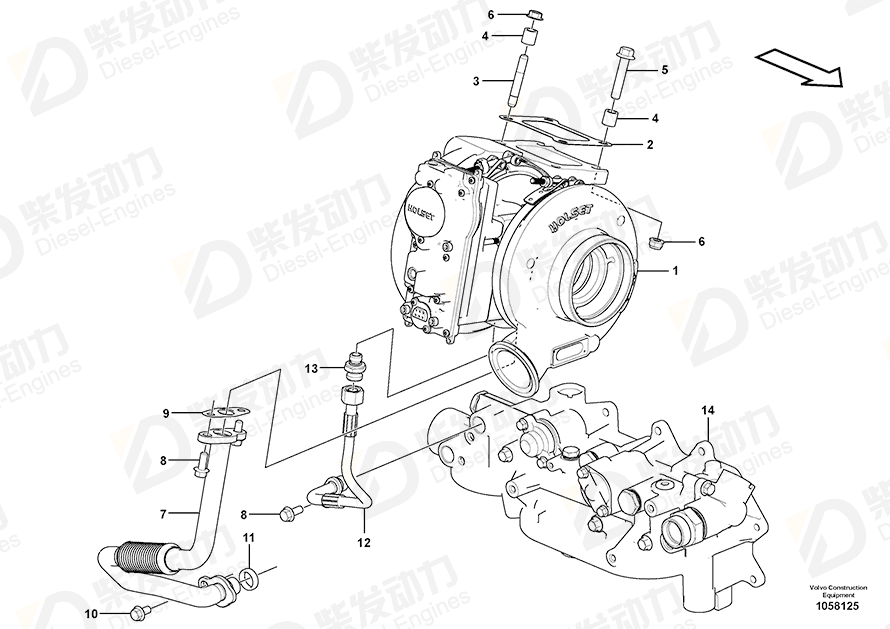 VOLVO Pipe 22097766 Drawing