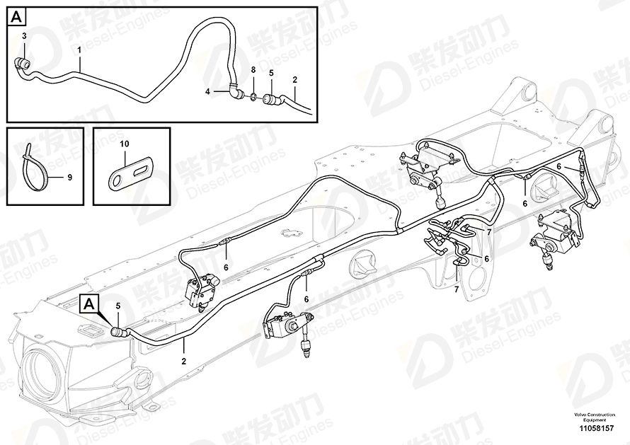 VOLVO Cable harness 15194984 Drawing