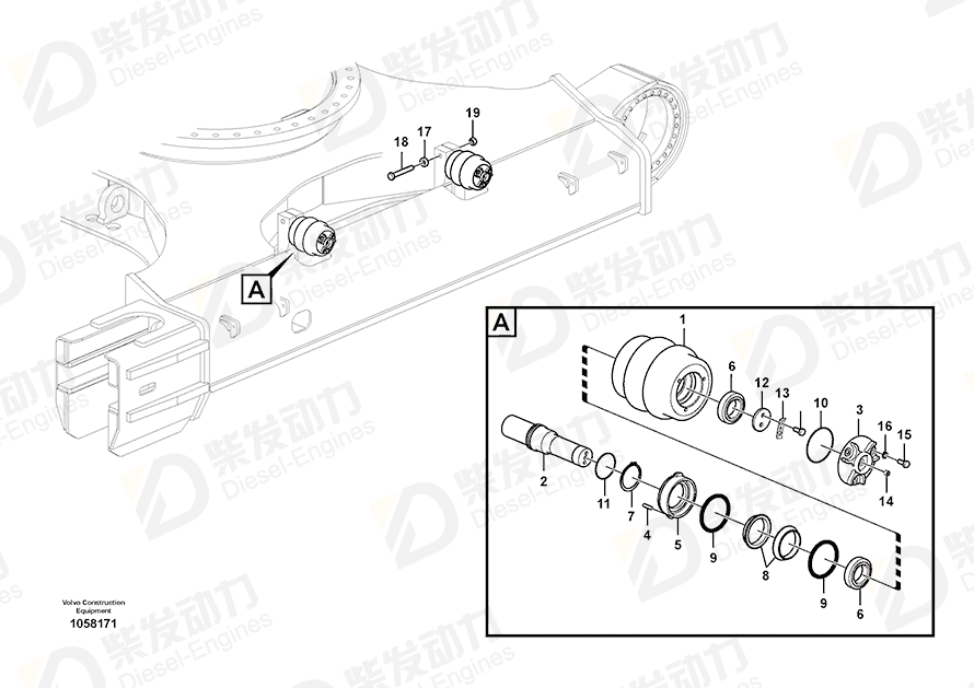 VOLVO Collar 14532270 Drawing