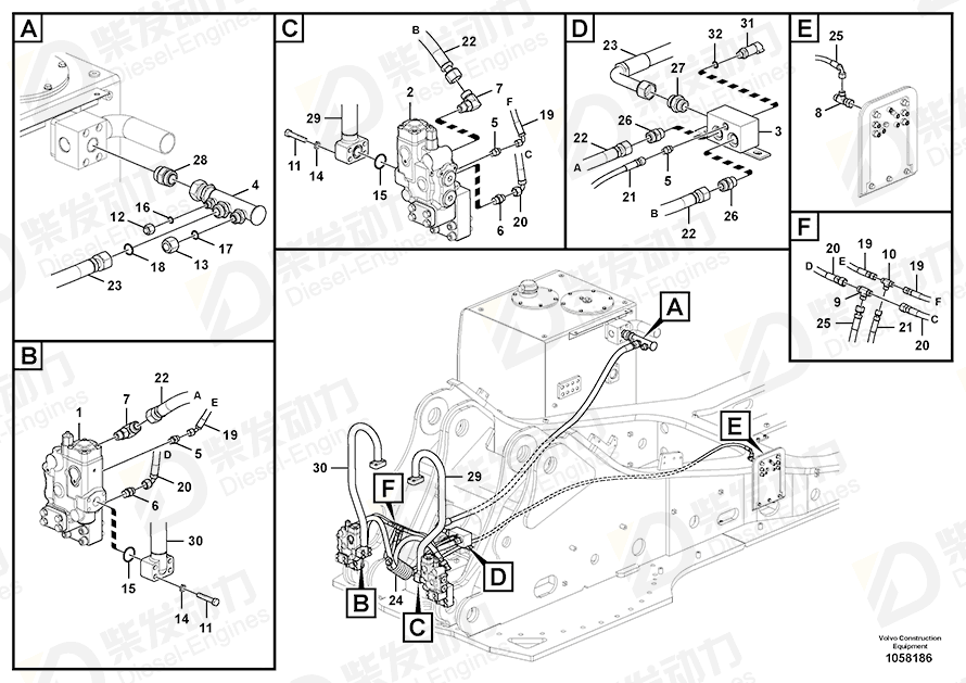 VOLVO Pipe 14535974 Drawing